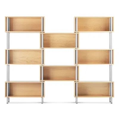 Blu Dot Chicago 8 Box - Maple In Brown