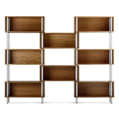 Blu Dot Chicago 8 Box - Walnut In Brown
