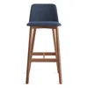 Blu Dot Chip Barstool In Toohey Navy/walnut