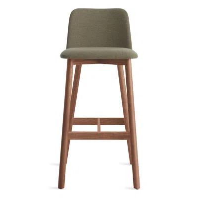 Blu Dot Chip Barstool In Toohey Olive/walnut