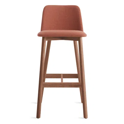 Blu Dot Chip Barstool In Toohey Tomato/walnut