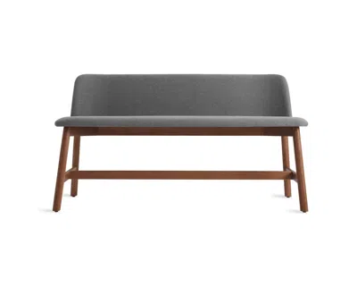 Blu Dot Chip Bench - Pewter / Walnut