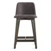 Blu Dot Chip Counter Stool In Slate Leather/smoke