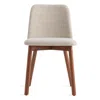 Blu Dot Chip Dining Chair In Tait Stone/walnut