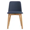 Blu Dot Chip Dining Chair In Toohey Navy/white Oak