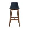 Blu Dot Chip Stool - Barstool / Camp Navy / Walnut