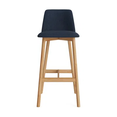 Blu Dot Chip Stool - Barstool / Camp Navy / White Oak