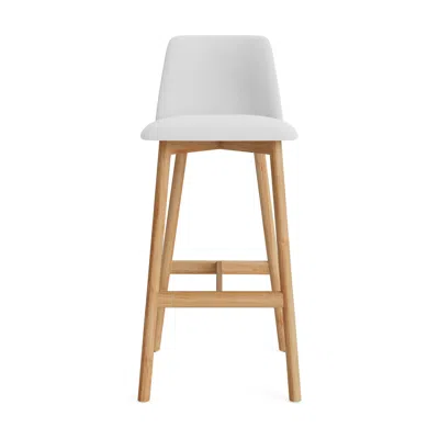 Blu Dot Chip Stool - Barstool / Camp Salt / White Oak