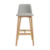 Blu Dot Chip Stool - Barstool / Camp Stone / White Oak