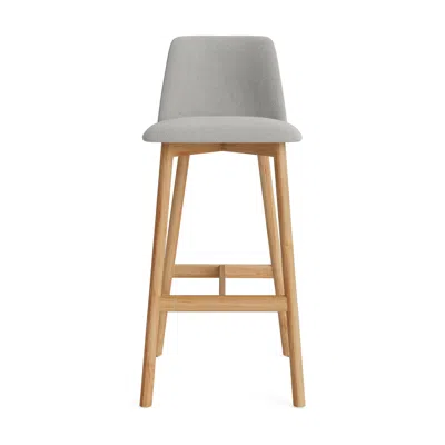 Blu Dot Chip Stool - Barstool / Camp Stone / White Oak