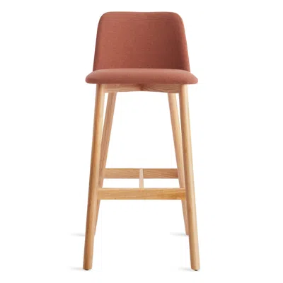 Blu Dot Chip Stool - Barstool / Toohey Tomato / White Oak