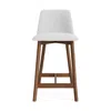 Blu Dot Chip Stool - Counter Stool / Camp Salt / Walnut