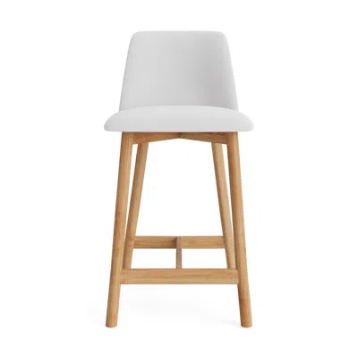 Blu Dot Chip Stool - Counter Stool / Camp Salt / White Oak