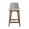 Blu Dot Chip Stool - Counter Stool / Camp Stone / Walnut