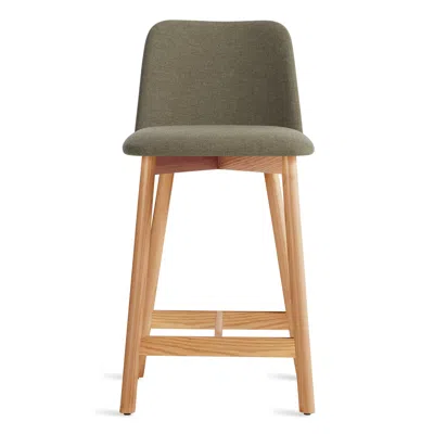 Blu Dot Chip Stool - Counter Stool / Toohey Olive / White Oak
