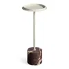 Blu Dot Chit Chat Cocktail Table - Putty / Cherry Marble In Putty / Cherry Marble