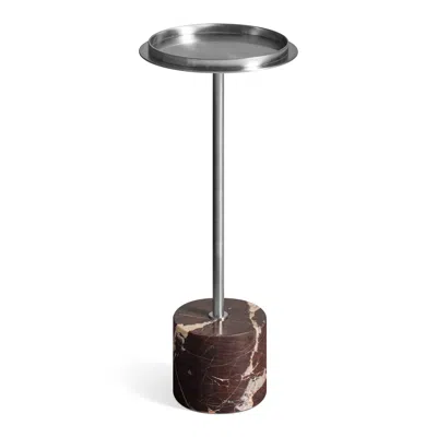 Blu Dot Chit Chat Cocktail Table - Stainless / Cherry Marble