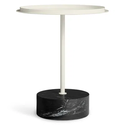 Blu Dot Chit Chat Side Table - Black Marble / Putty