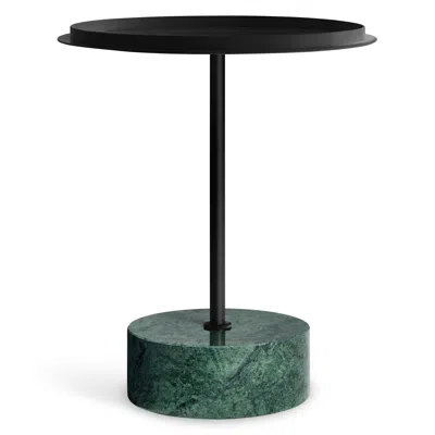 Blu Dot Chit Chat Side Table In Black/green Marble