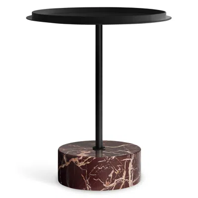 Blu Dot Chit Chat Side Table - Cherry Marble / Black