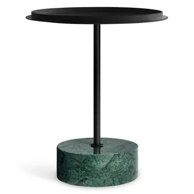 Blu Dot Chit Chat Side Table - Green Marble / Black