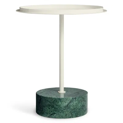 Blu Dot Chit Chat Side Table - Green Marble / Putty