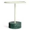Blu Dot Chit Chat Side Table - Putty / Green Marble In Multi