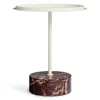 Blu Dot Chit Chat Side Table In Putty/cherry Marble