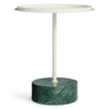 Blu Dot Chit Chat Side Table In Putty/green Marble