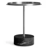 Blu Dot Chit Chat Side Table In Stainless/black Marble