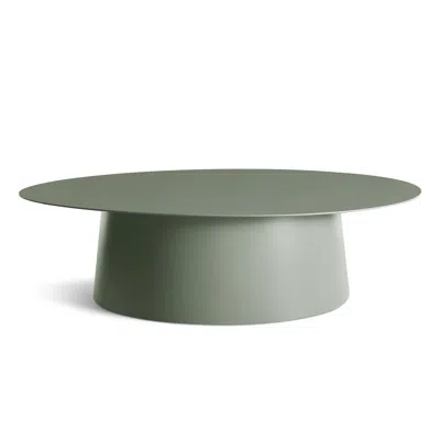 Blu Dot Circula Large Coffee Table - Grey Green In Gray