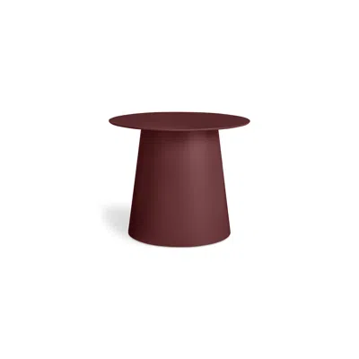 Blu Dot Circula Low Cocktail Table - Oxblood In Burgundy