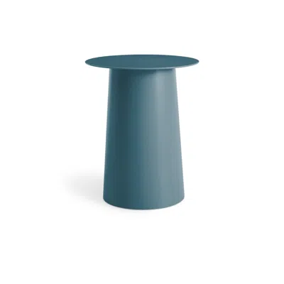 Blu Dot Circula Tall Side Table In Marine Blue