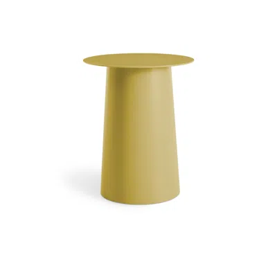 Blu Dot Circula Tall Side Table In Ochre