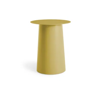 Blu Dot Circula Tall Side Table - Ochre In Brown