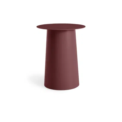 Blu Dot Circula Tall Side Table - Oxblood In Burgundy