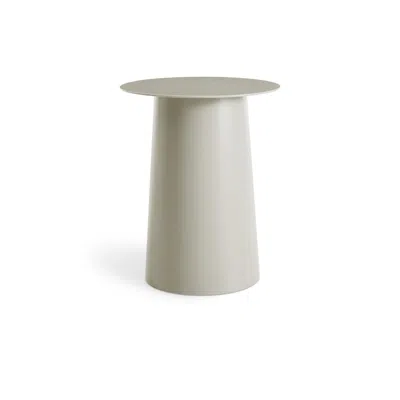 Blu Dot Circula Tall Side Table - Putty In Gray