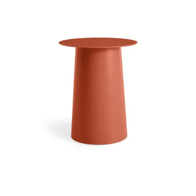 Blu Dot Circula Tall Side Table - Tomato In Red