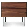 Blu Dot Clad Nightstand - Walnut / Oblivion