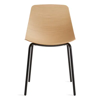 Blu Dot Clean Cut Dining Chair In White Oak