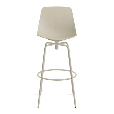 Blu Dot Clean Cut Swivel Barstool In Putty