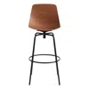 Blu Dot Clean Cut Swivel Barstool In Walnut