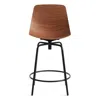 Blu Dot Clean Cut Swivel Counter Stool In Walnut