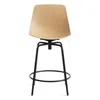 Blu Dot Clean Cut Swivel Counter Stool In White Oak