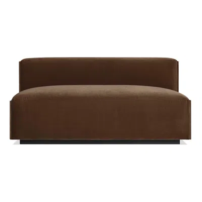 Blu Dot Cleon 56" Armless Sofa - Coffee Velvet