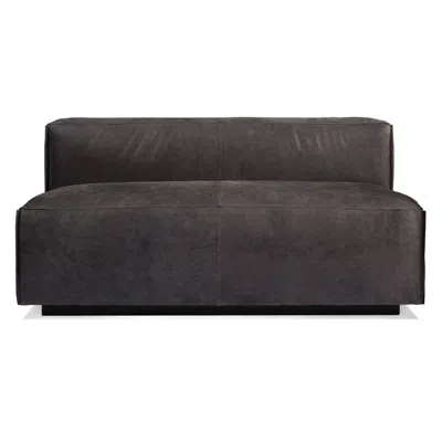Blu Dot Cleon 56" Armless Sofa - Slate Leather