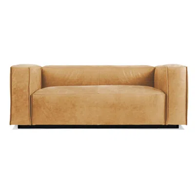 Blu Dot Cleon 74" Sofa - Camel Leather In Brown