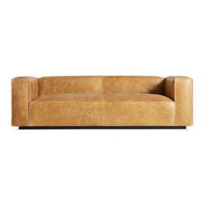 Blu Dot Cleon 96" Sofa - Camel Leather In Brown