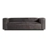 Blu Dot Cleon 96" Sofa In Slate Leather