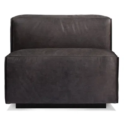 Blu Dot Cleon Armless Lounge Chair - Slate Leather